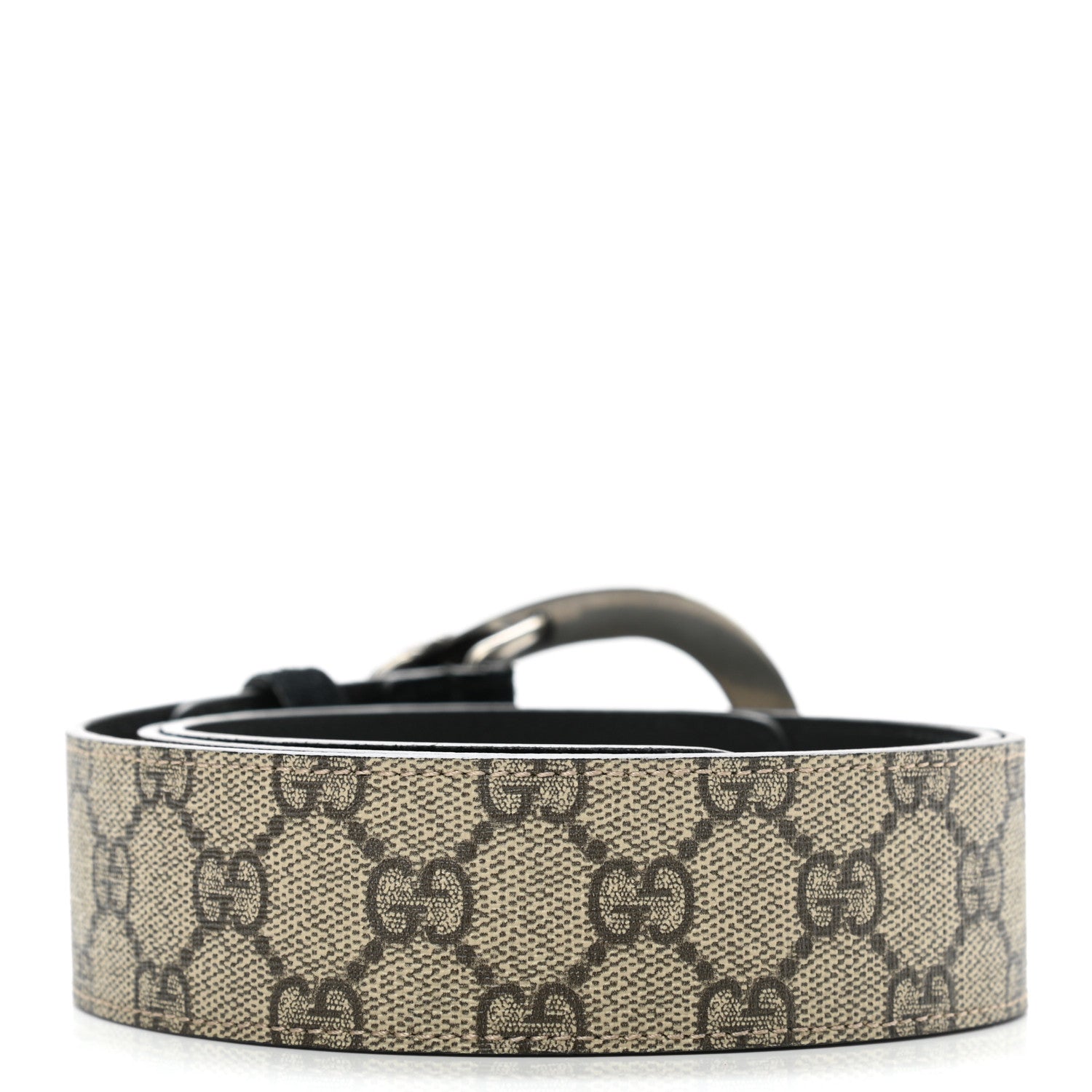 Gucci GG Supreme Monogram Suede Dionysus 40mm Belt 90 36 Beige Black 2 of 5