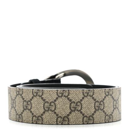 Gucci GG Supreme Monogram Suede Dionysus 40mm Belt 90 36 Beige Black 2 of 5