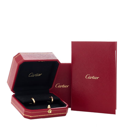 Cartier 18K Pink Gold Small LOVE Hoop Earrings 6 of 6