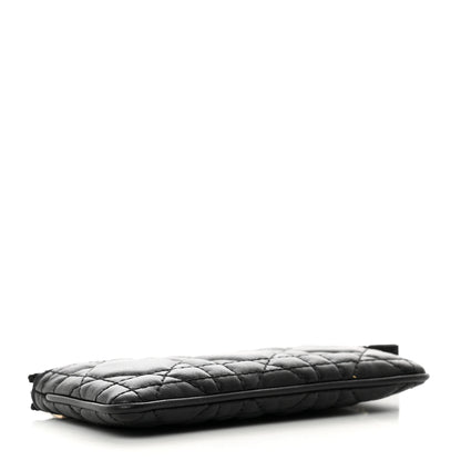 Christian Dior Lambskin Cannage Lady Dior Zipped Key Case Black 4 of 6