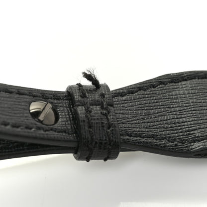 Off-White Saffiano Logo Baby Flap Bag Black White 14 of 14