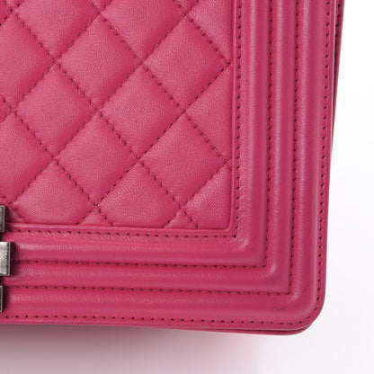 Chanel Lambskin Quilted Medium Boy Flap Pink 11 of 13