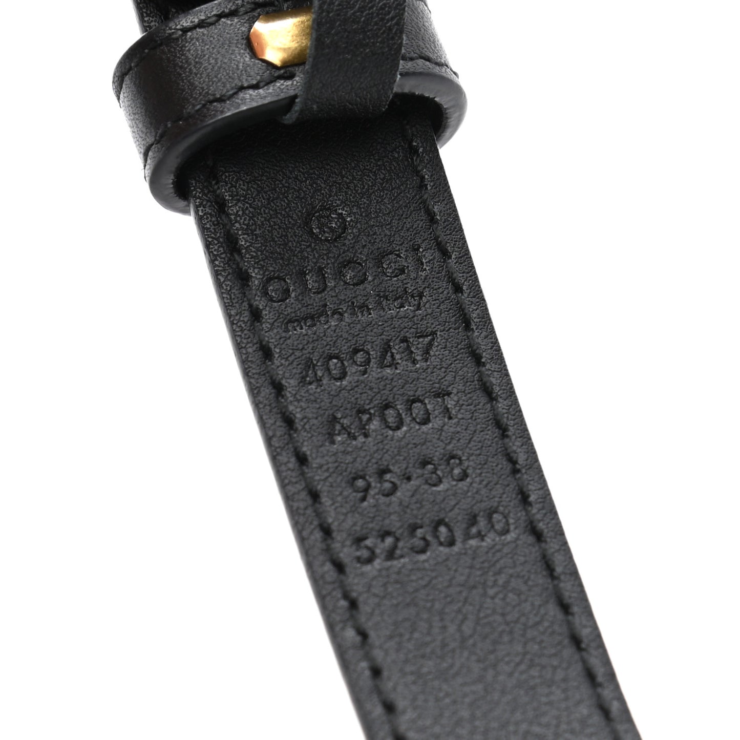 Calfskin Double G 20mm Belt 95 38 Black