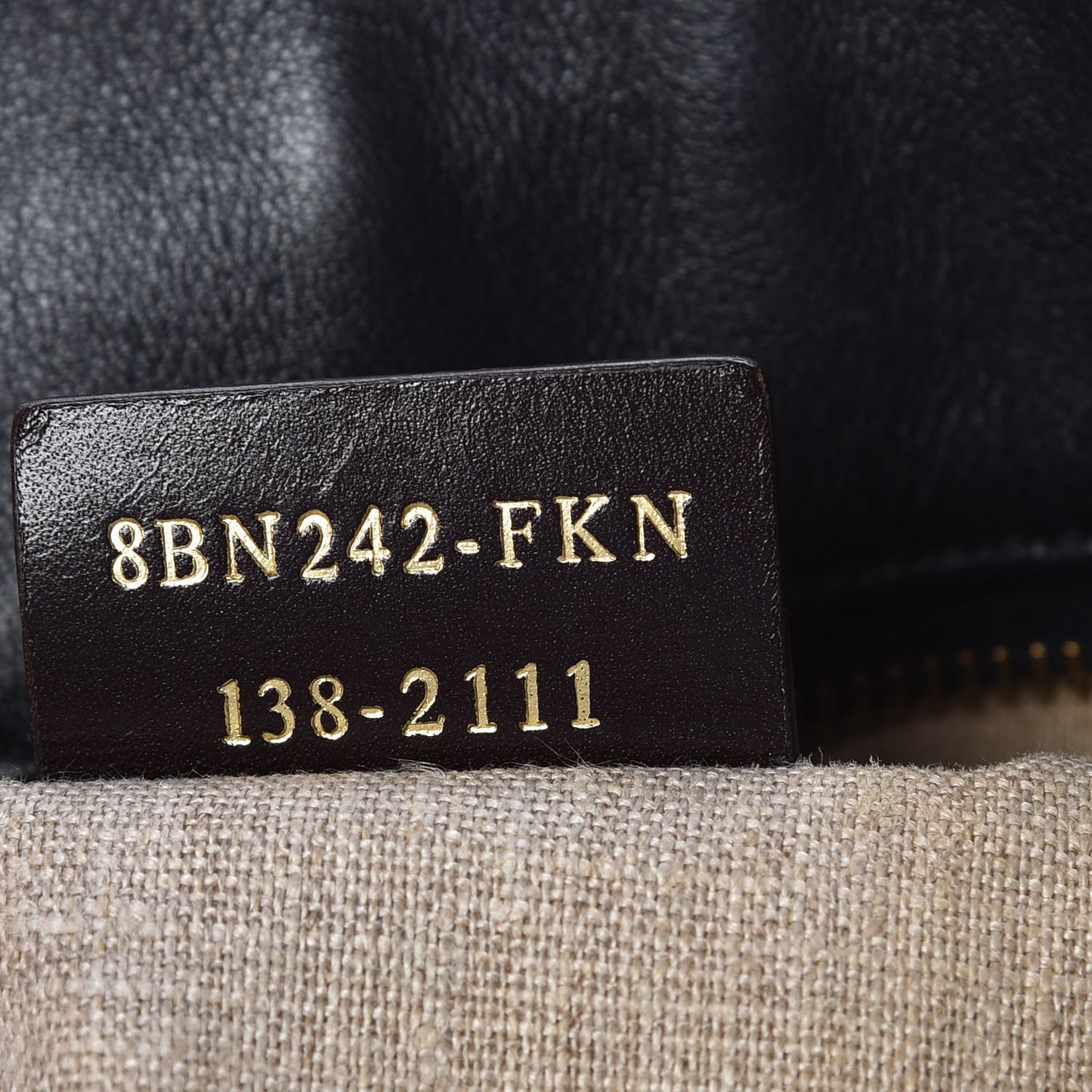 Pequin Cuoio Vegetale Shoulder Tote Tobacco Black Cuoio