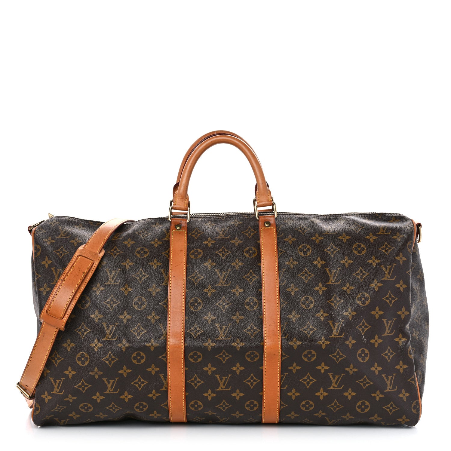 Louis Vuitton Monogram Keepall Bandouliere 55 1 of 20