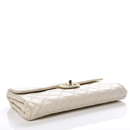 Chanel Calfskin Stitched Thin City Flap White 4 of 18