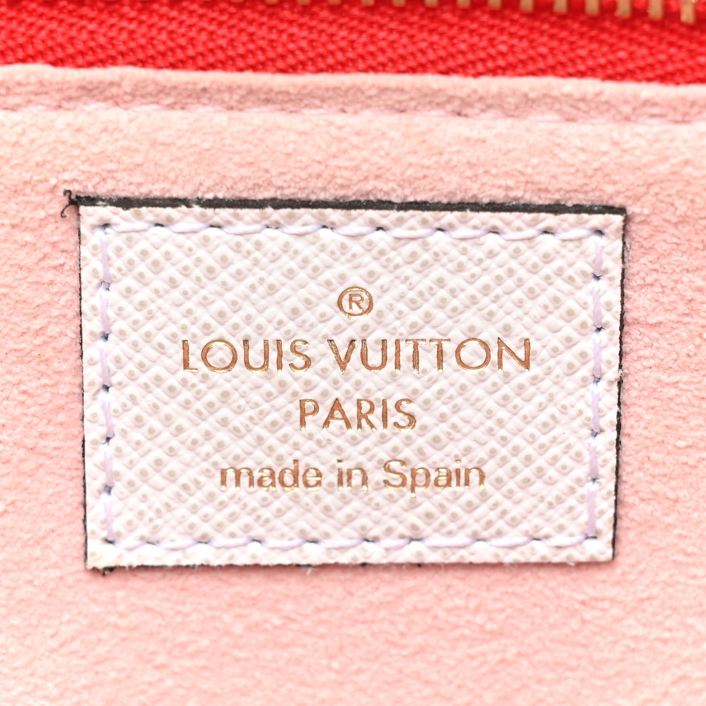 Monogram Giant Double Zip Pochette Rouge