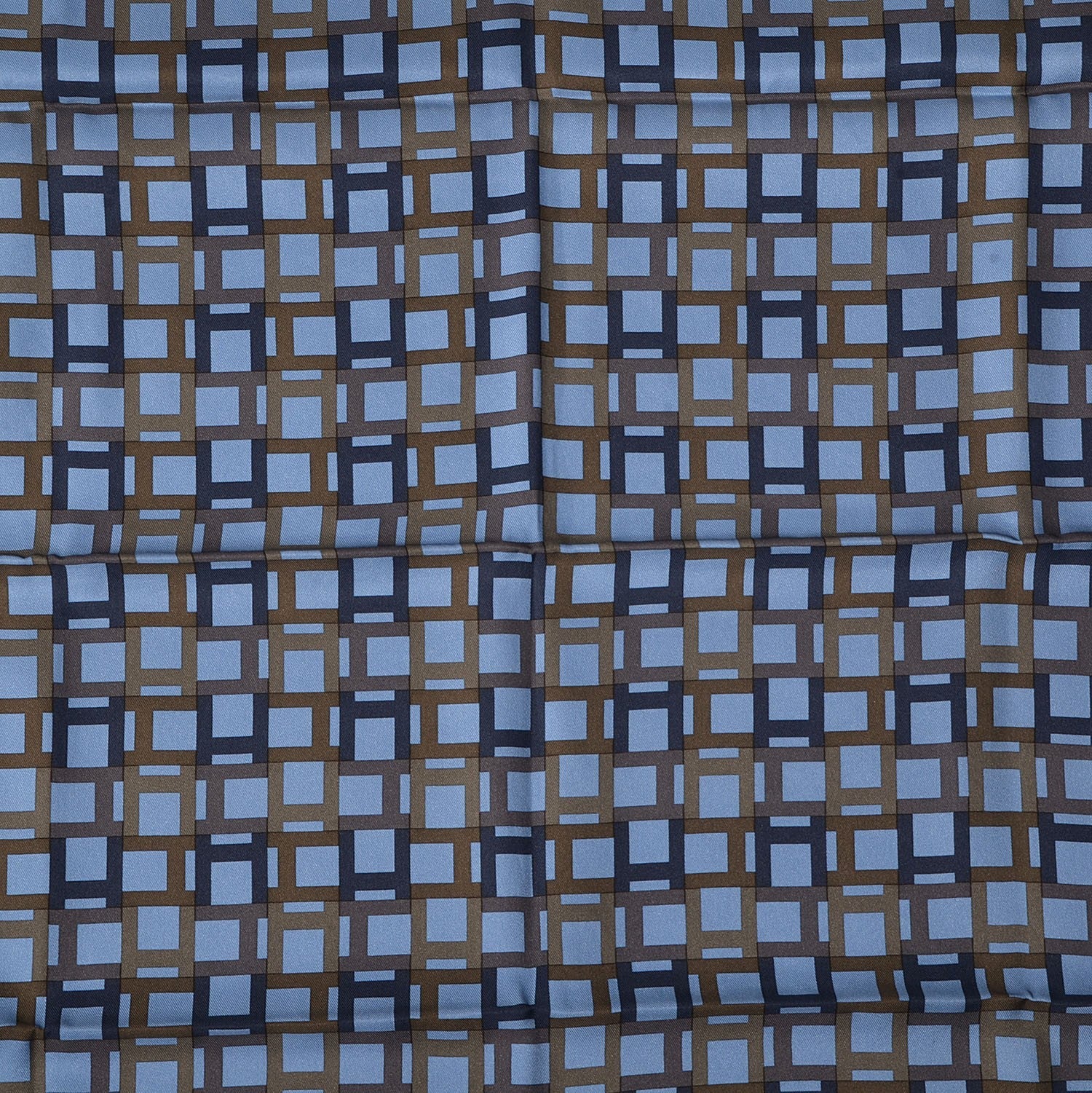Hermes Silk Modulation Scarf 70 Azur Bronze Ardoise 1 of 5