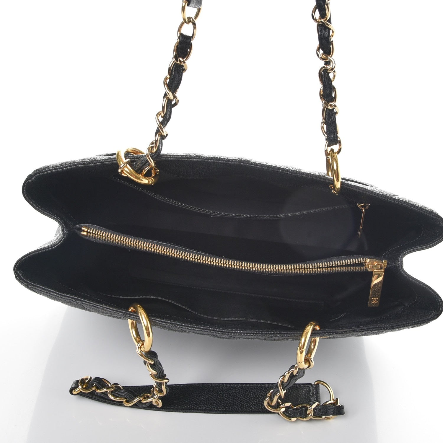 Chanel Caviar Quilted Grand Shopping Tote GST Black 5 of 7