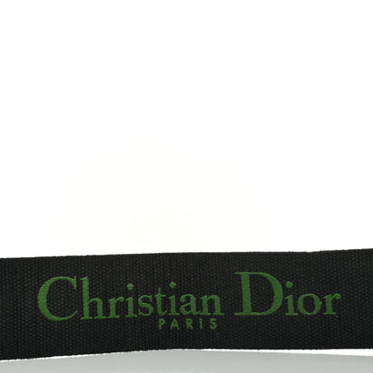 Christian Dior Canvas Embroidered Shoulder Strap Green 3 of 4