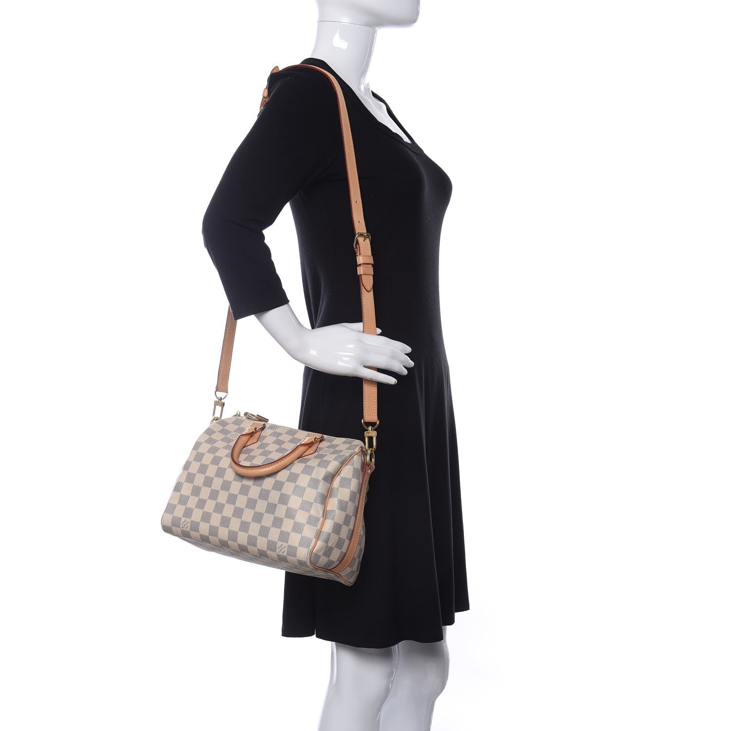 Louis Vuitton Damier Azur Speedy Bandouliere 25 2 of 10