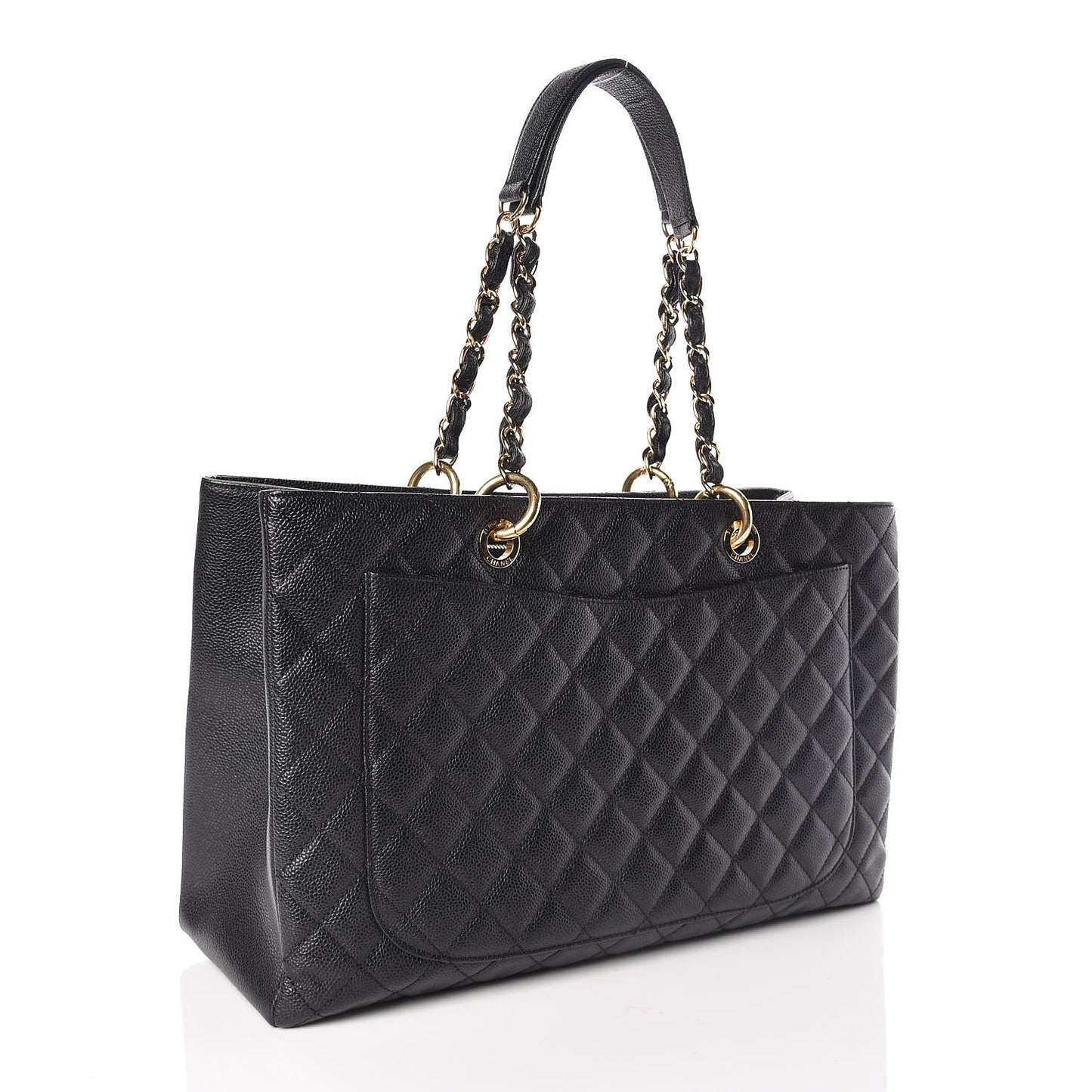 Caviar Quilted XL Grand Shopping Tote GST Black