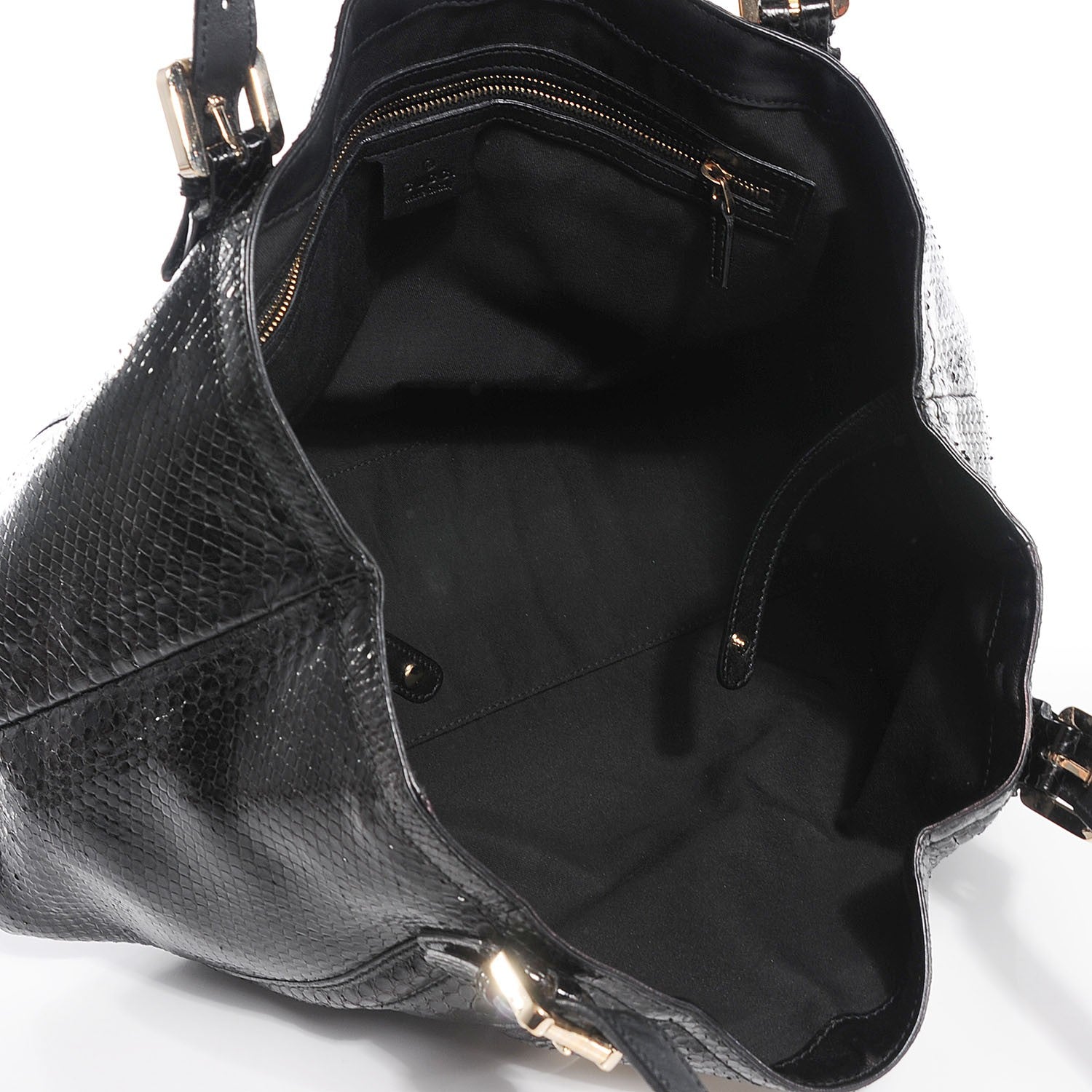 Gucci Python Medium Britt Tote Black 5 of 7