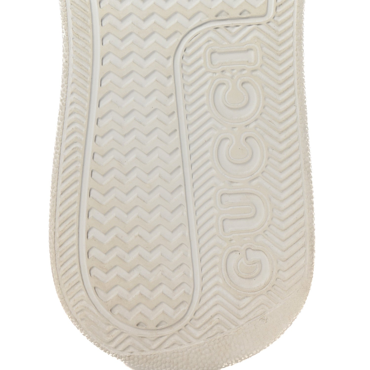 Gucci Calfskin Web Perforated Womens Platform 55mm Sneakers 38.5 White Bright Splash 7 of 9