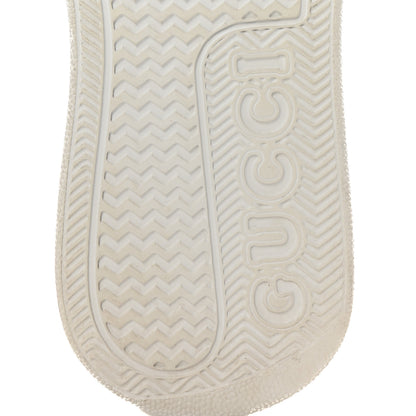 Gucci Calfskin Web Perforated Womens Platform 55mm Sneakers 38.5 White Bright Splash 7 of 9