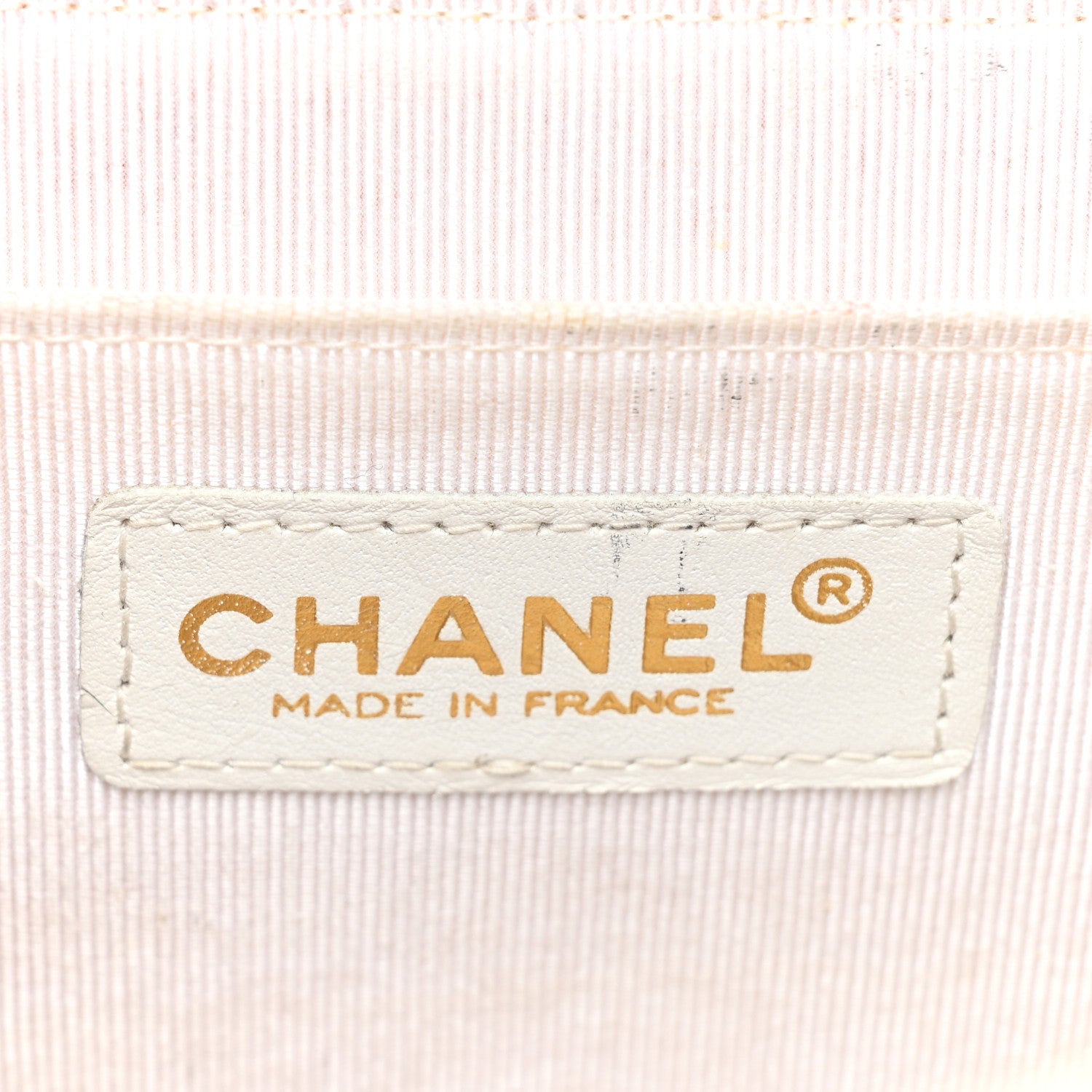 Chanel Calfskin Quilted Medium Wild Stitch Flap White 6 of 19