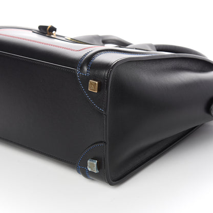 Celine Smooth Calfskin Multicolor Double Stitching Micro Luggage Black 11 of 13