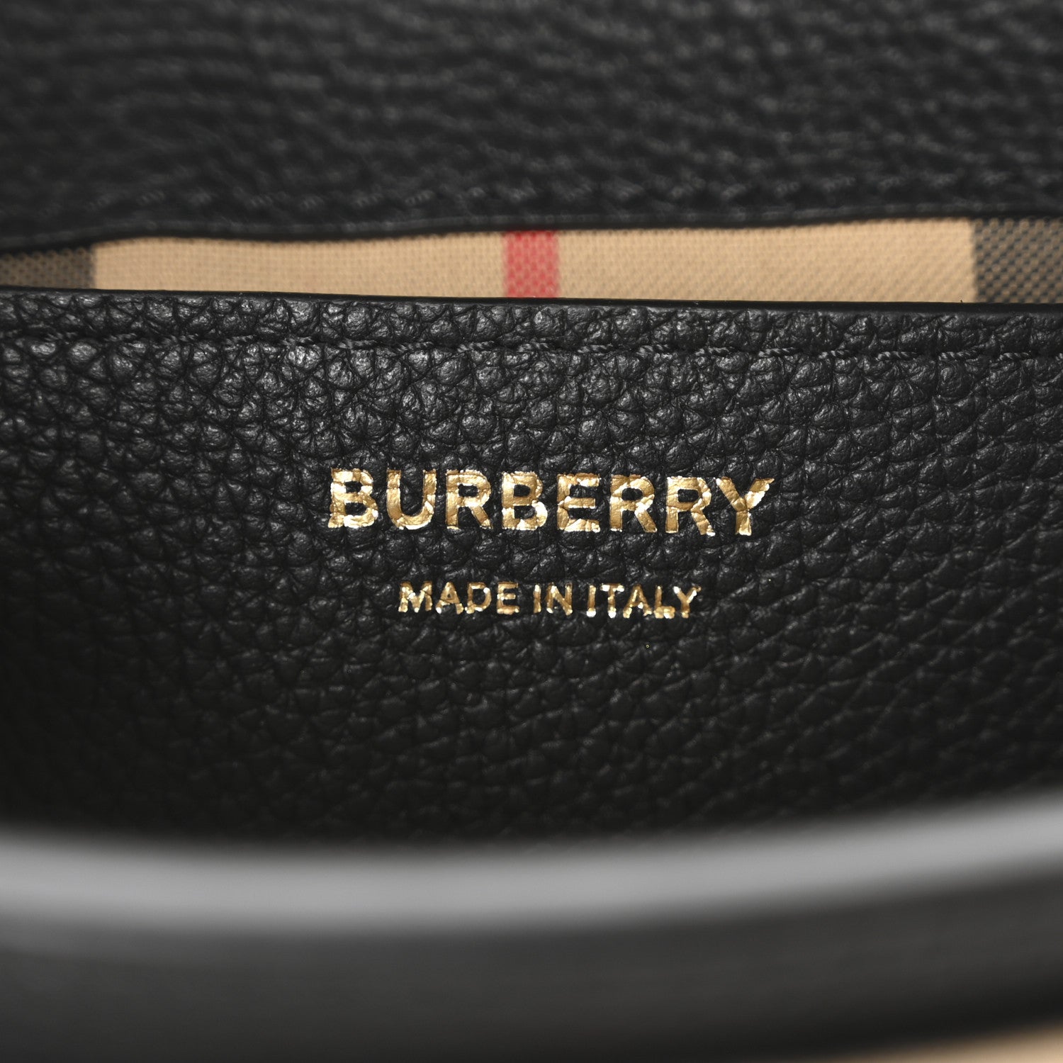 Burberry Grainy Calfskin Vintage Check Note Crossbody Bag Black 6 of 9