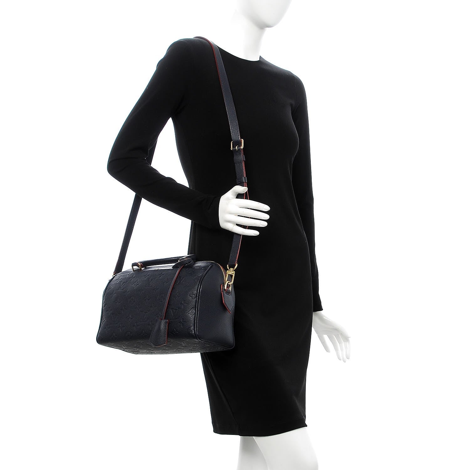 Louis Vuitton Empreinte Speedy Bandouliere 25 NM Marine Rouge 2 of 8