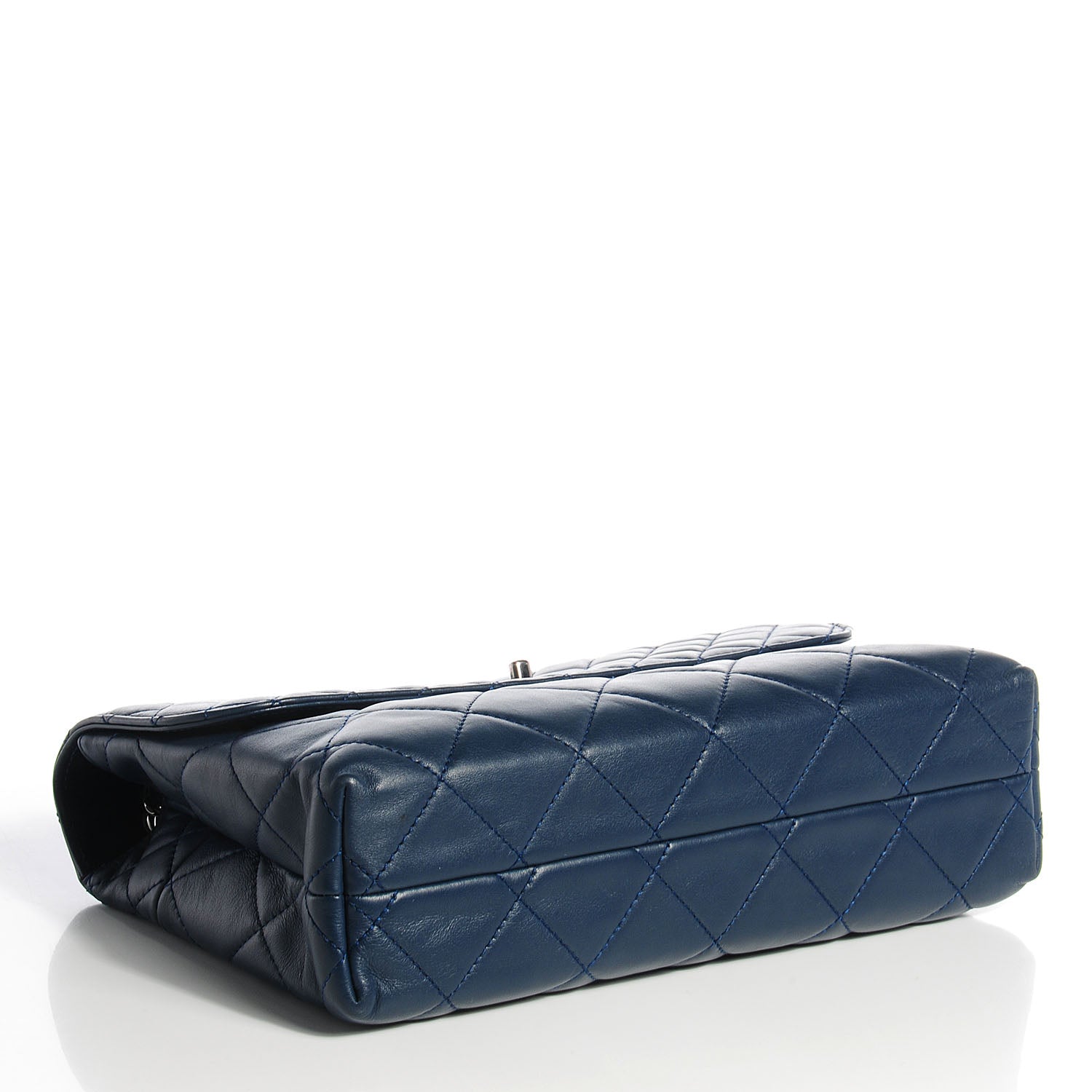 Chanel Calfskin Quilted In The Business Flap Dark Blue 4 of 8