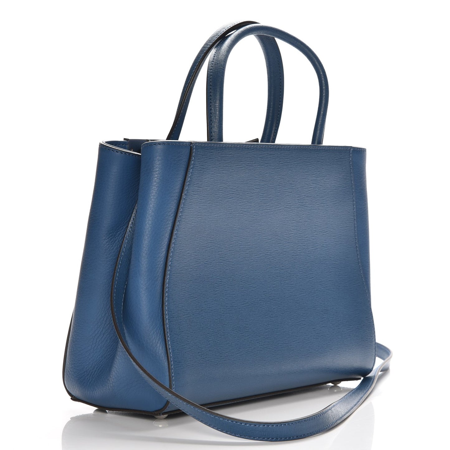 Vitello Elite Petite 2Jours Tote Blue Cobalto