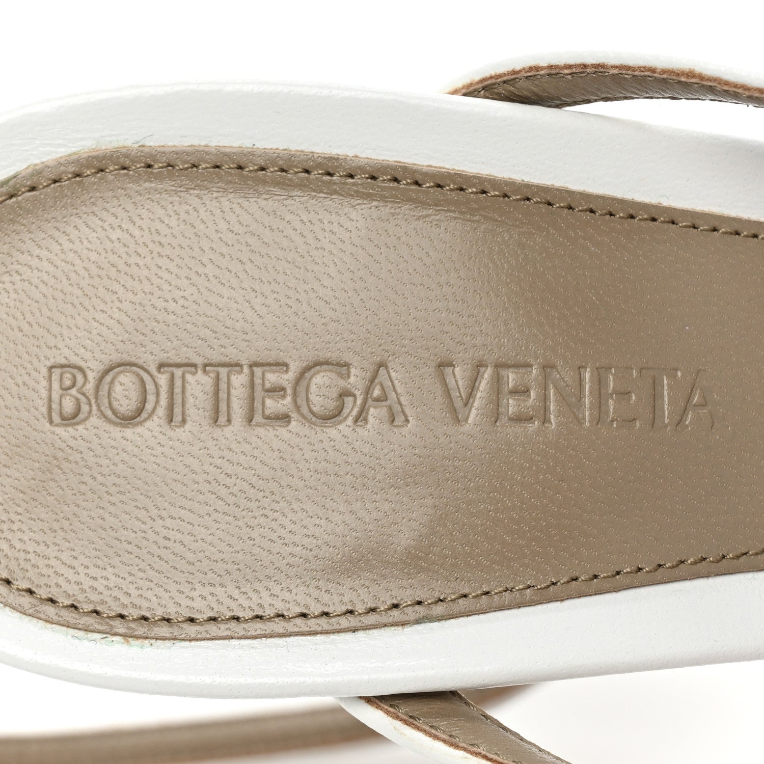 Bottega Veneta Lambskin Stretch Multi Strap 90mm Sandals 36.5 Optic White 7 of 8