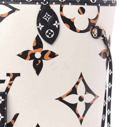 Louis Vuitton Monogram Giant Jungle Neverfull MM Ivory 9 of 11