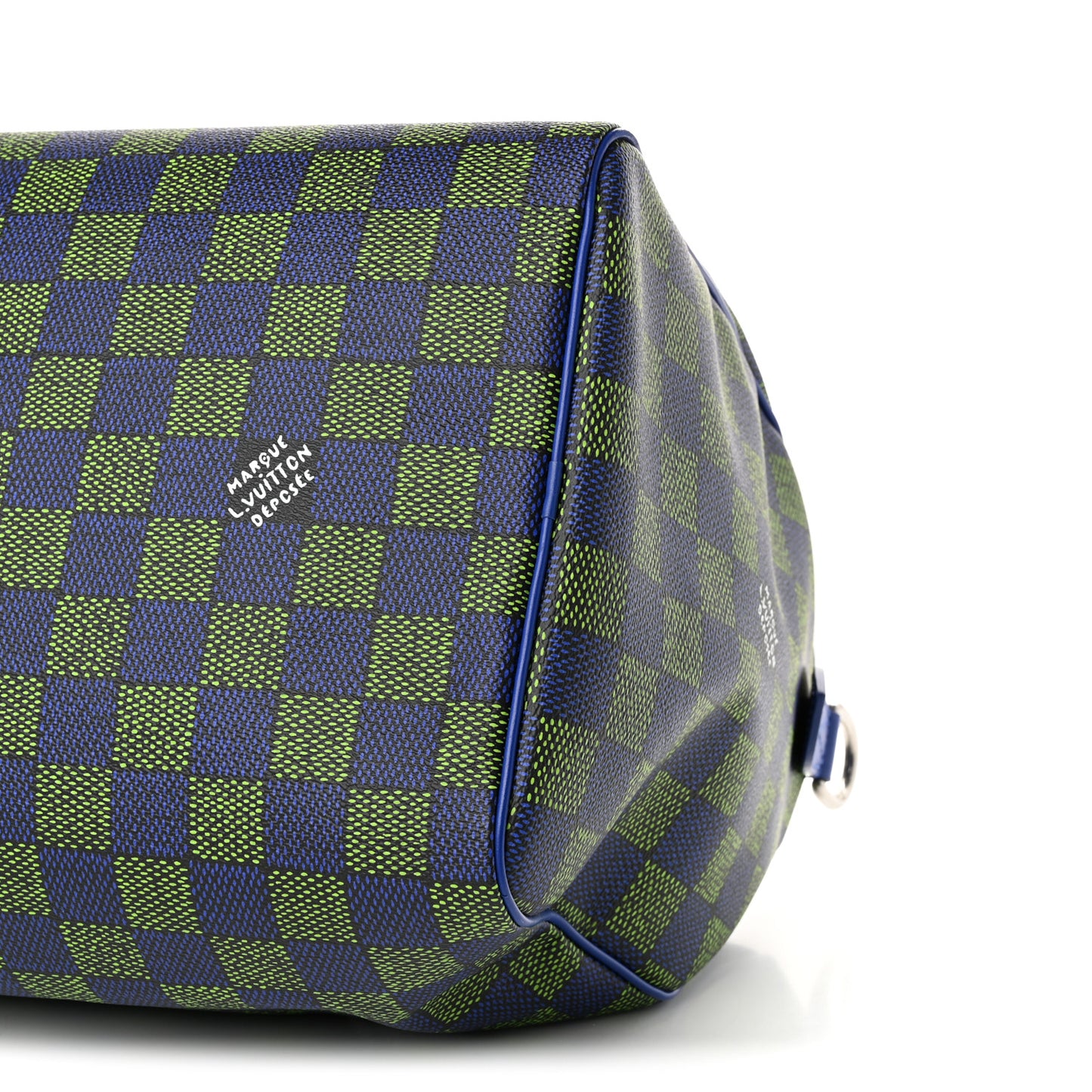 Damier Heritage Speedy Bandouliere 40 Blue Green