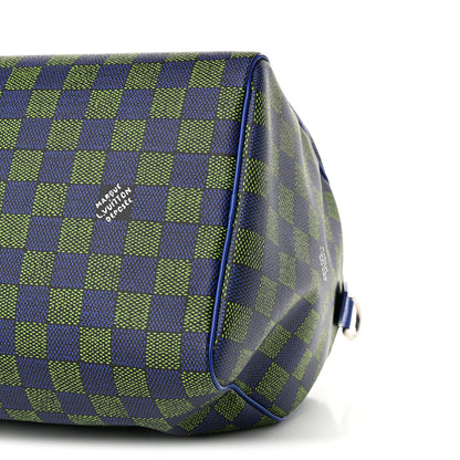 Louis Vuitton Damier Heritage Speedy Bandouliere 40 Blue Green 9 of 9