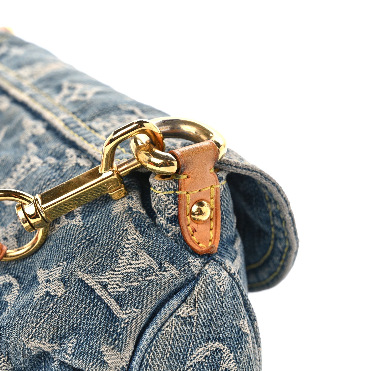 Louis Vuitton Monogram Denim Mini Pleaty Blue 12 of 14