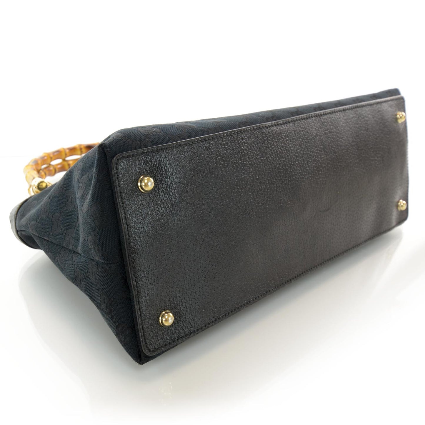 Monogram Bamboo Handle Bag Black