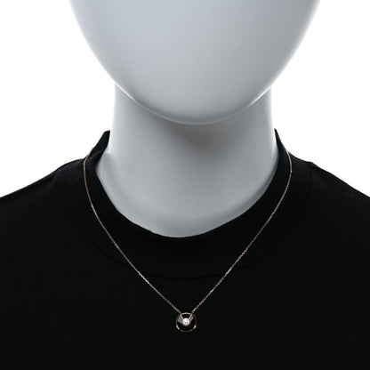 Cartier 18K Pink Gold Diamond Black Onyx XS Amulette de Cartier Pendant Necklace 2 of 4
