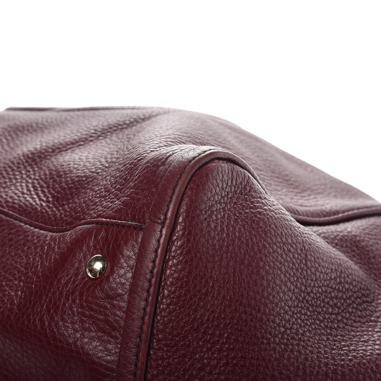 Gucci Pebbled Calfskin Large Soho Shoulder Bag Bordeaux 9 of 15