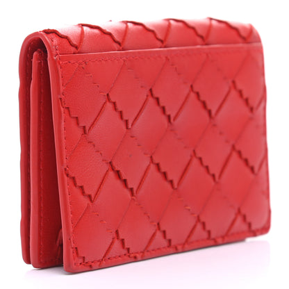 Bottega Veneta Nappa Intrecciato Card Holder Red 3 of 6