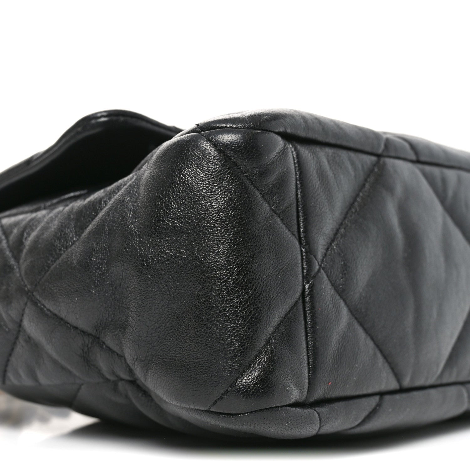 Chanel Goatskin Quilted Large Chanel 19 Flap Black 9 of 10