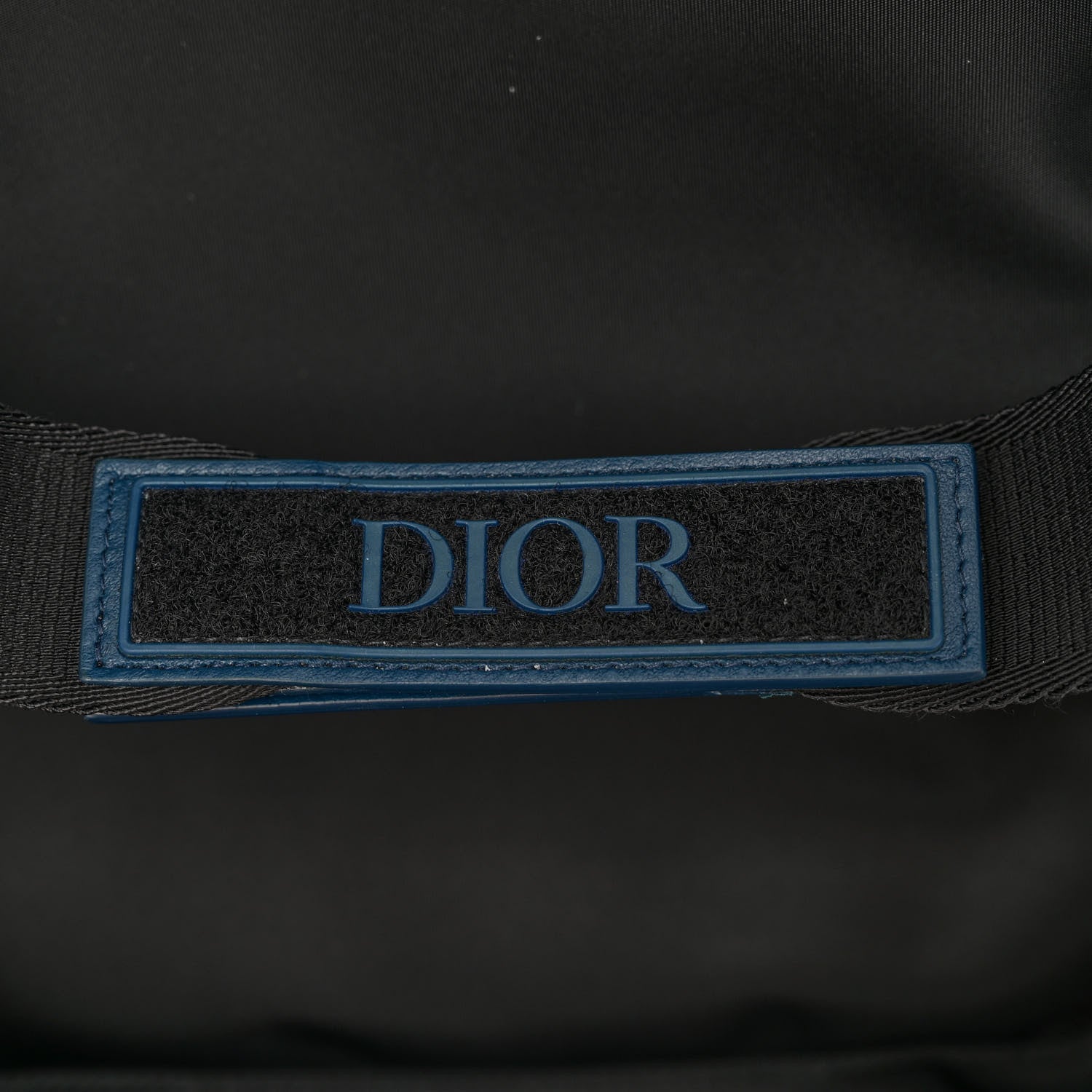 Christian Dior Calfskin Perforated Oblique Galaxy Marsupio World Tour Pelle Sling Navy Blue 6 of 12