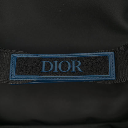 Christian Dior Calfskin Perforated Oblique Galaxy Marsupio World Tour Pelle Sling Navy Blue 6 of 12