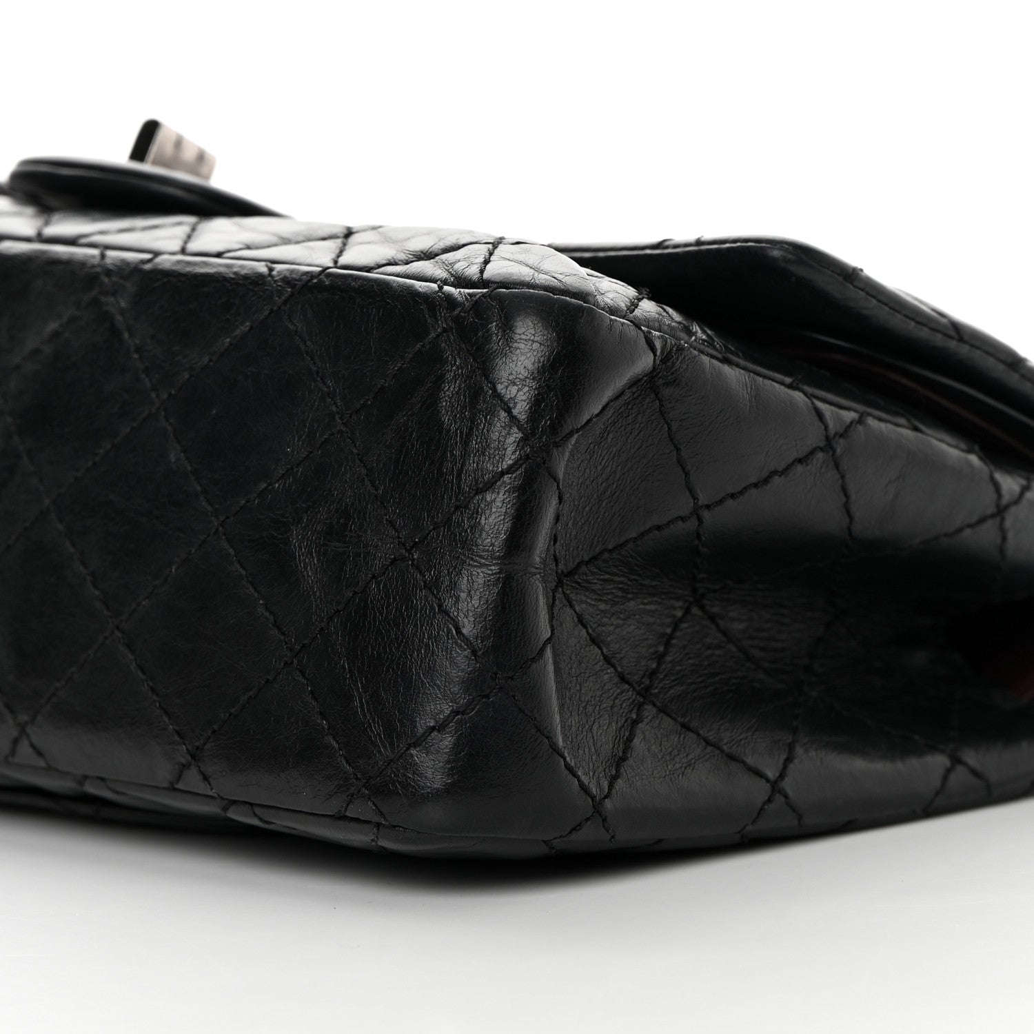 Chanel Aged Calfskin Quilted 2.55 Reissue 225 Flap Black 10 of 16