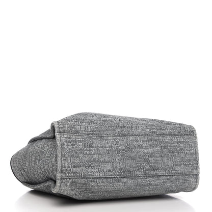 Chanel Canvas Large Deauville Tote Charcoal 4 of 10