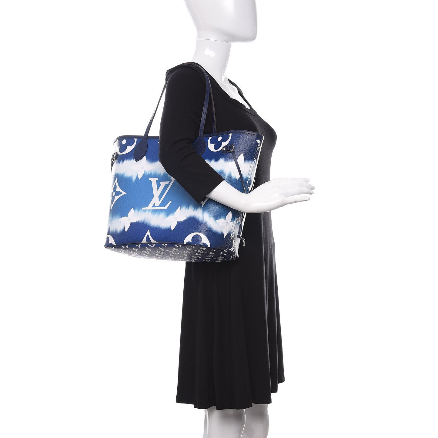 Monogram Escale Neverfull MM Blue