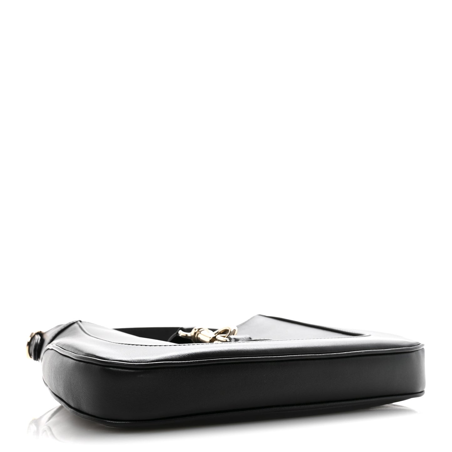 Calfskin Small Jackie Shoulder Bag Black