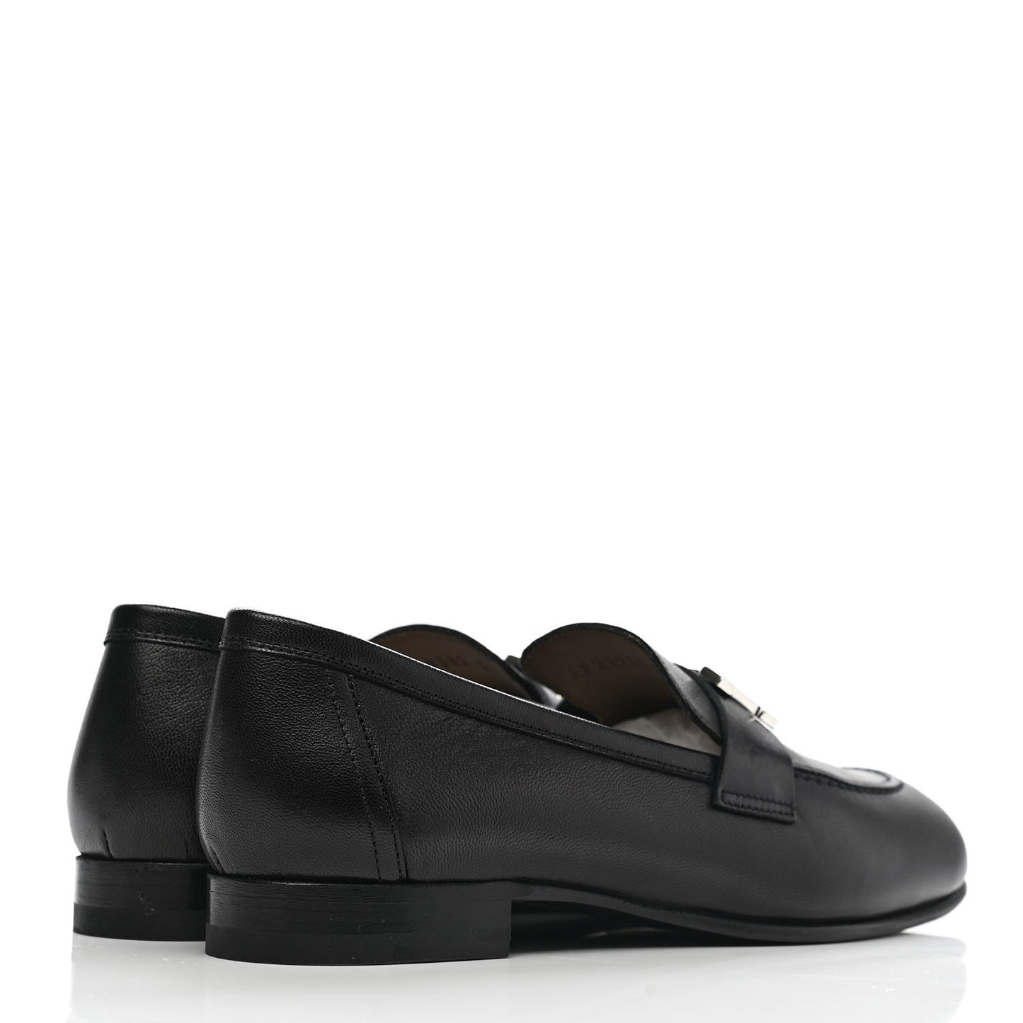 Goatskin Womens Paris Loafers 36 Black