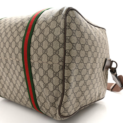 Gucci GG Supreme Monogram Web Medium Duffle Bag Brown 8 of 11