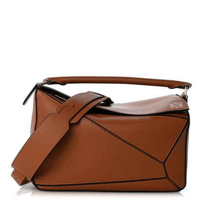 Loewe Calfskin Medium Puzzle Bag Tan 1 of 11