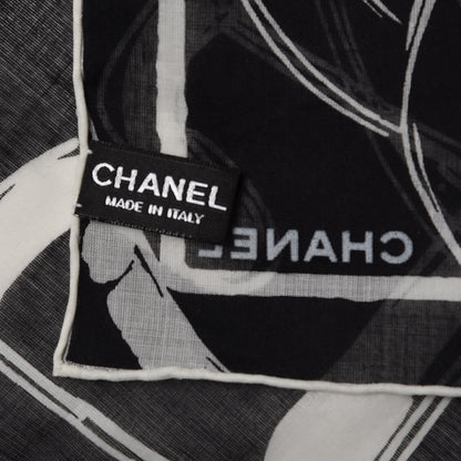 Chanel Cotton Cardigan CC Scarf Black 5 of 5