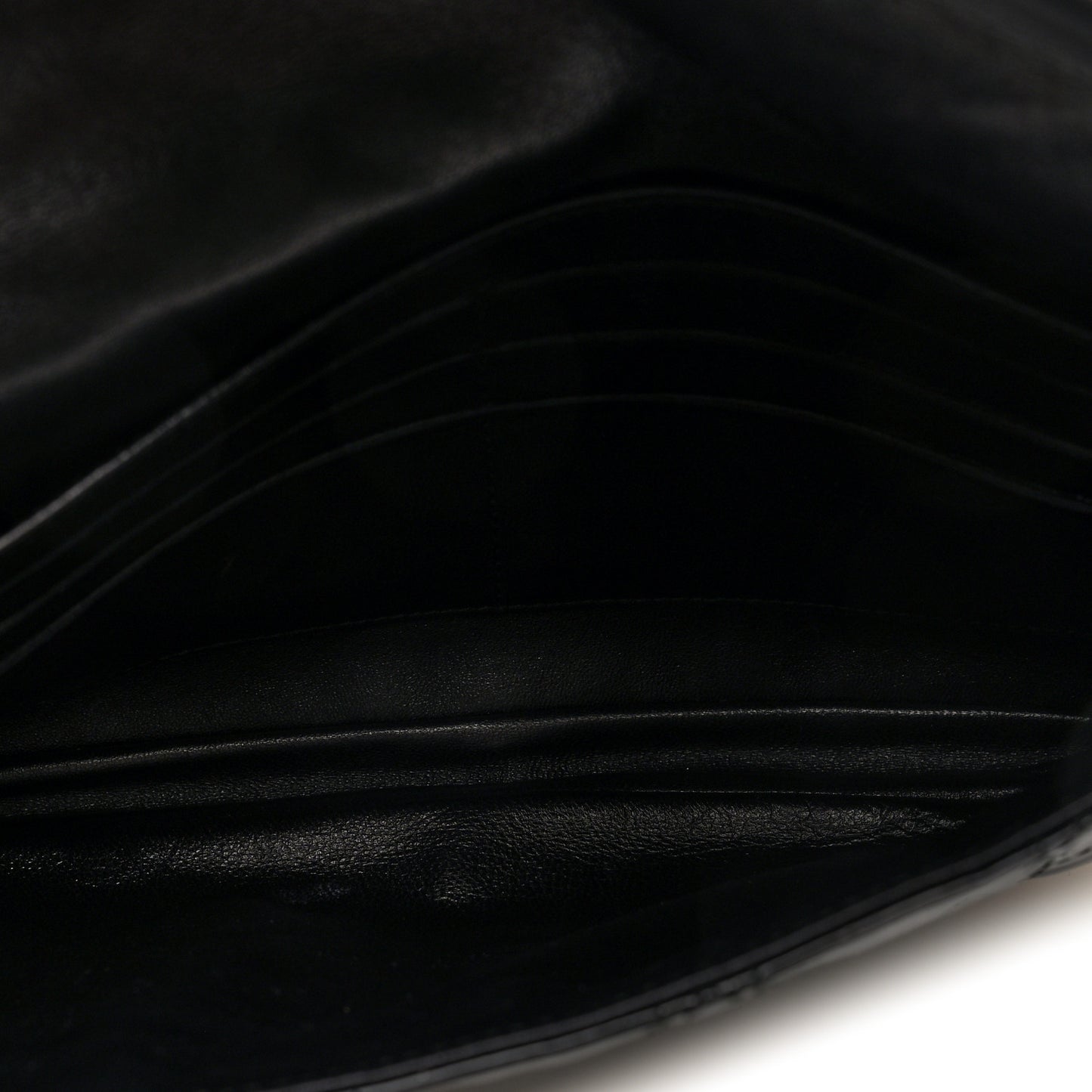 Patent Cannage Wallet on Chain Pouch Black