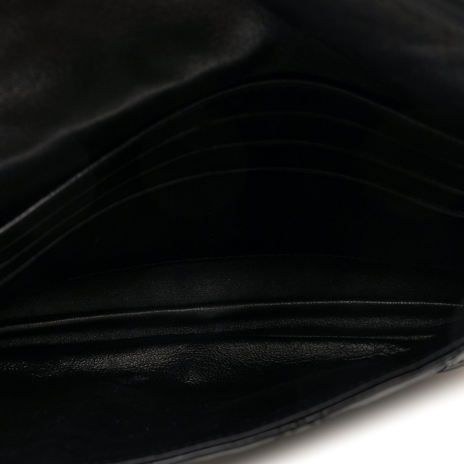 Christian Dior Patent Cannage Wallet on Chain Pouch Black 5 of 9