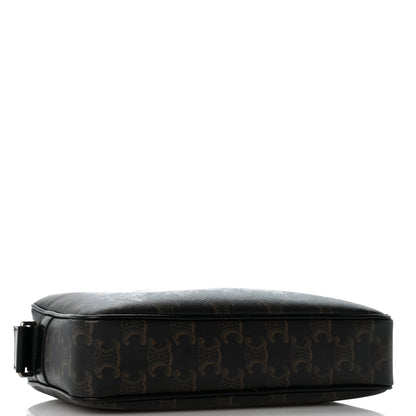 Celine Triomphe Canvas Medium Horizontal Messenger Bag Black 4 of 14