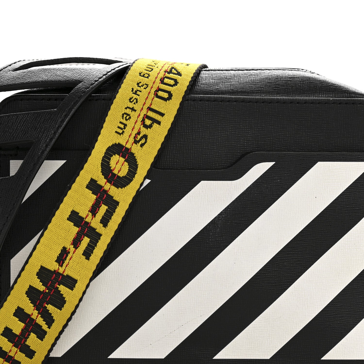 Off-White Saffiano Diag Camera Bag Black 7 of 13