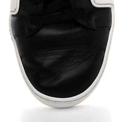Chanel Calfskin Womens CC Sneakers 39.5 Black White 15 of 16